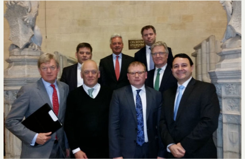 Leicestershire's MPs with Nick Rushton meeting Marcus Jones MP, (DCLG).