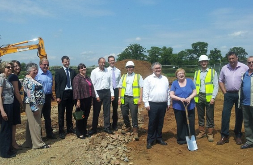 David & Pam with contractors & Melton BC officers